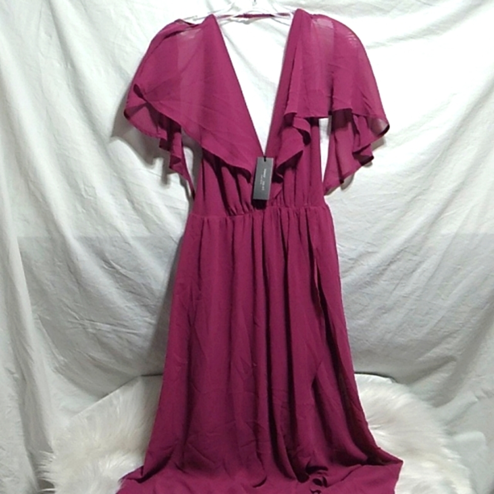 (X-56) SALE! NWT Romeo & Juliet Couture Festival Fuchsia Dress Sz.M - Picture 13 of 13